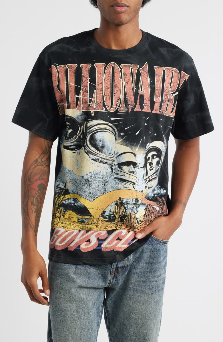 Billionaire Boys Club Rushmore Cotton Graphic T-Shirt, Main, color, Black
