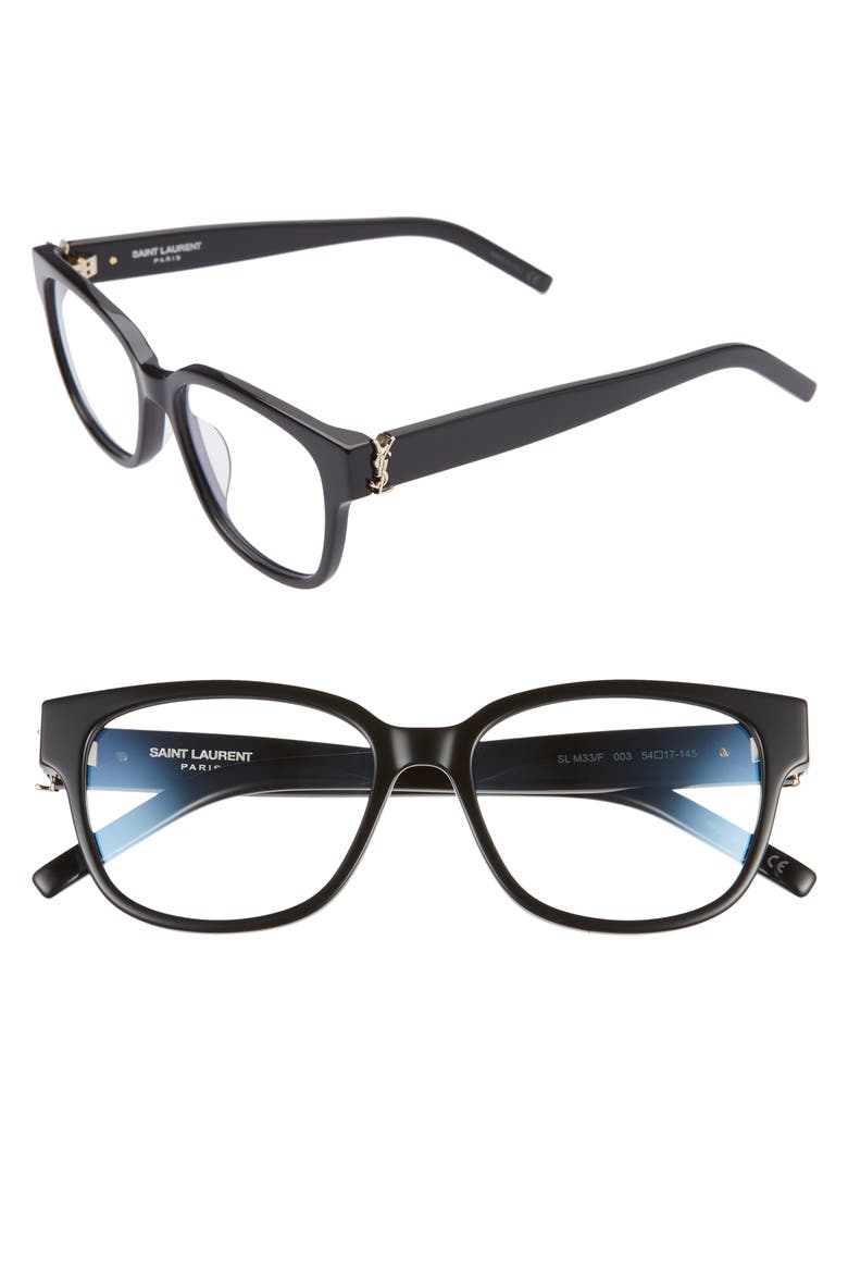 54mm Optical Glasses, Main, color, BLACK
