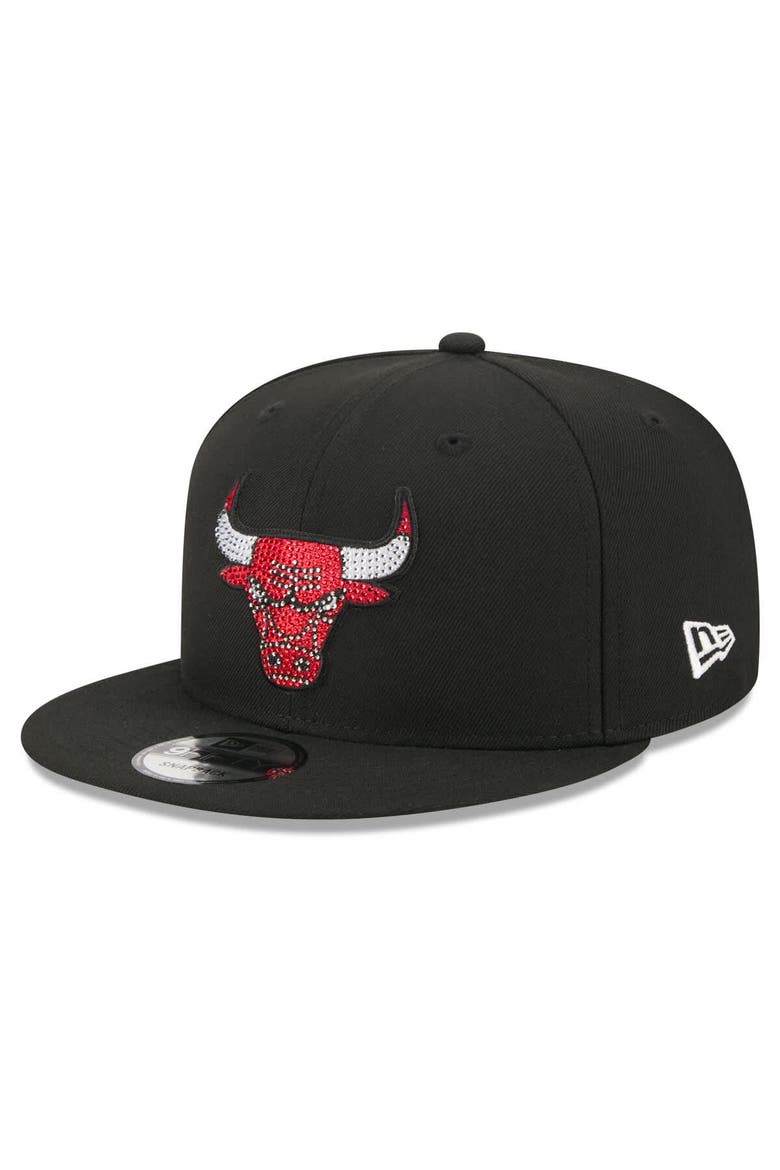 Men's New Era Black Chicago Bulls 2026 NBA Draft Crystal 9FIFTY Snapback Hat, Main, color, Black