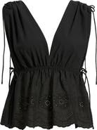 WAYF x Hannah Lovey Porter Goldie Cotton Eyelet Top