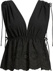 WAYF x Hannah Lovey Porter Goldie Cotton Eyelet Top
