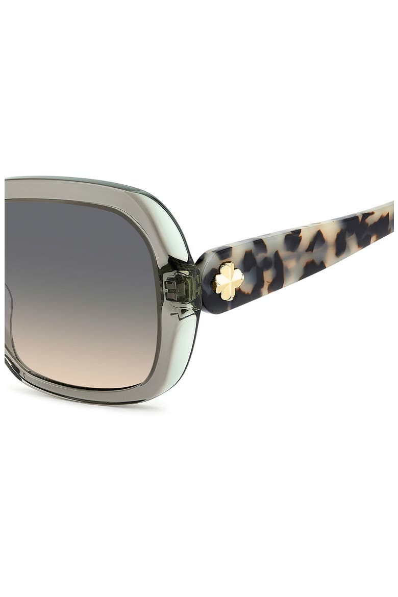 norina 57mm gradient square sunglasses, Alternate, color, CRYSTAL GREY/ GREYBROWN DS