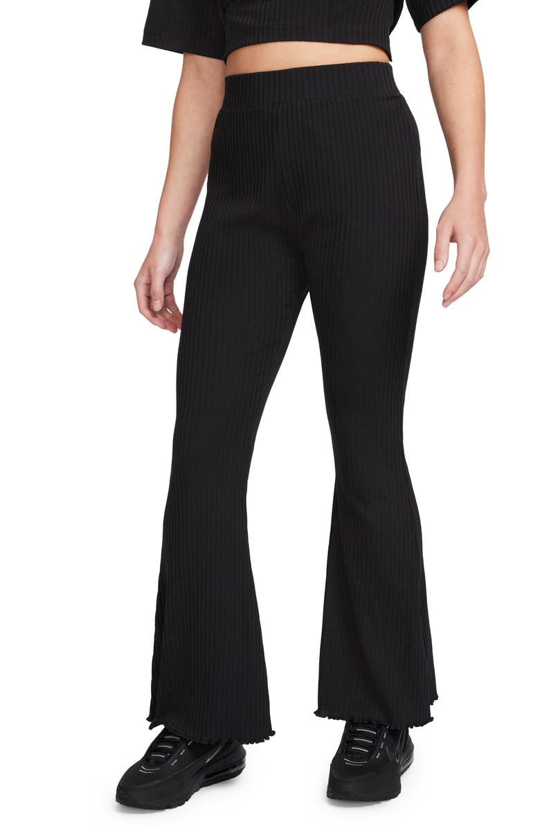 Nike High Waist Rib Jersey Pants, Main, color, 