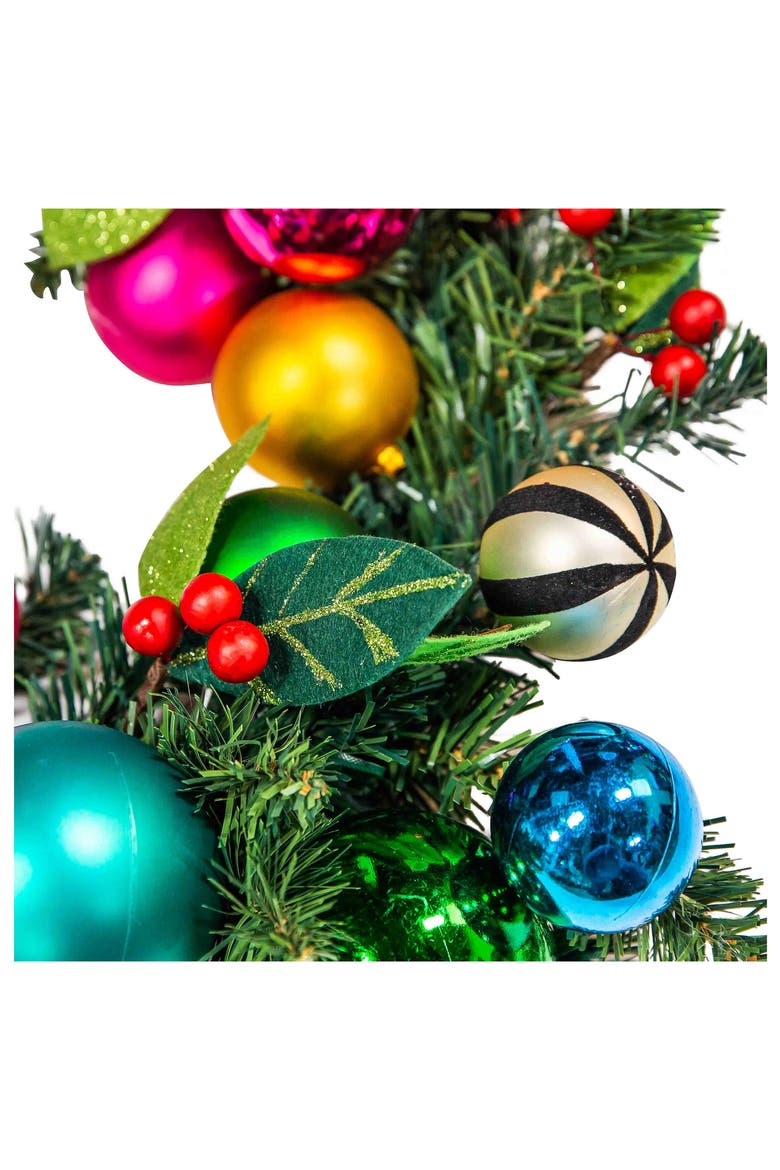 Jubilee Christmas Garland, Alternate, color, GREEN