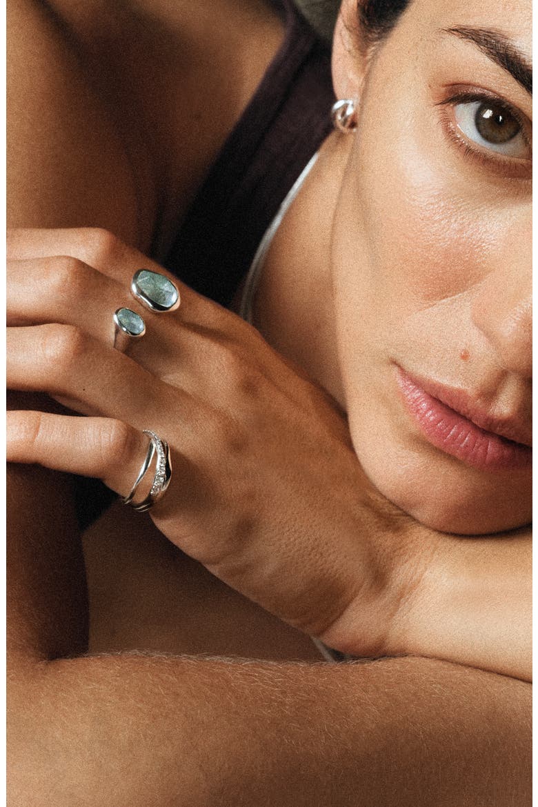 Ochre Recycled Sterling Silver Ring, Alternate, color, STERLING SILVER