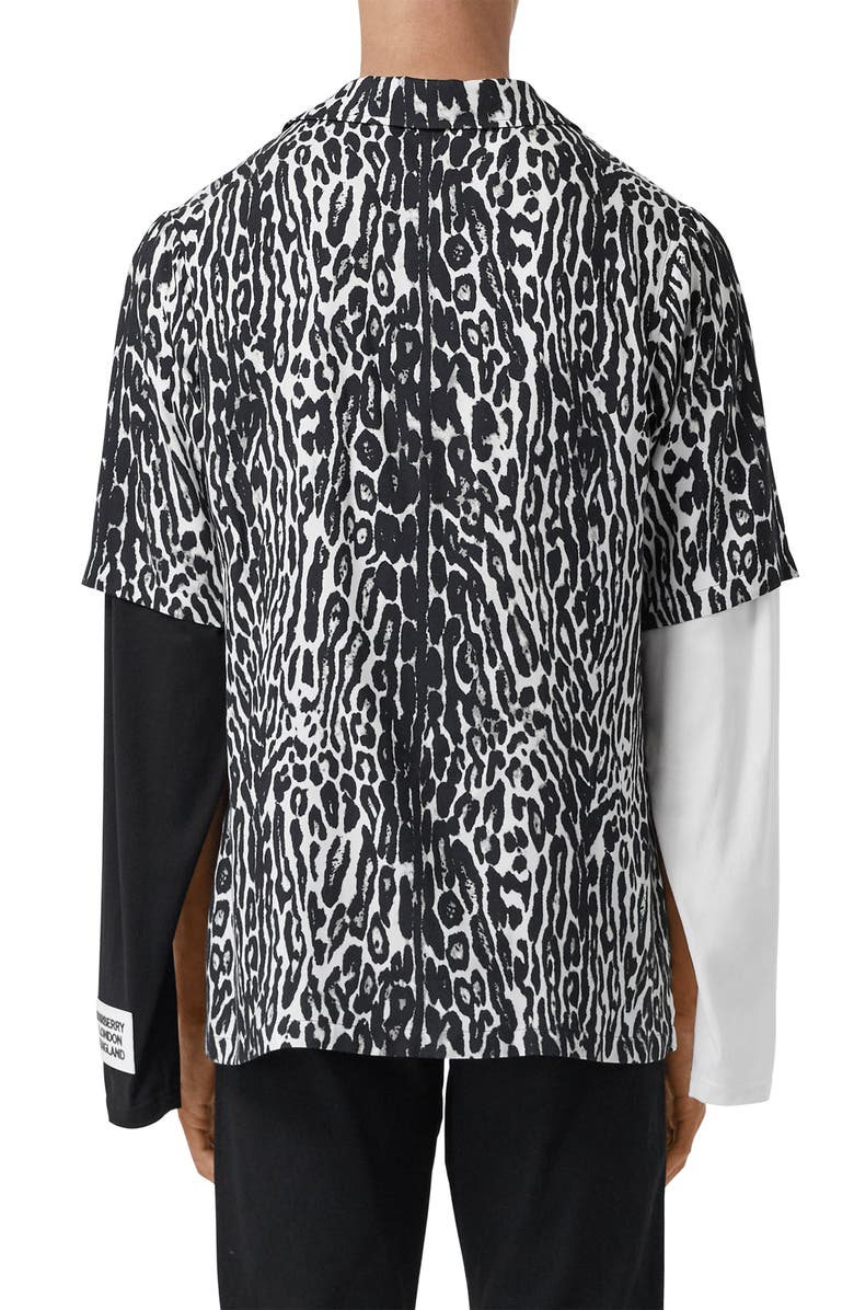 Burberry Radley Short Sleeve Button-Up Shirt, Alternate, color, 