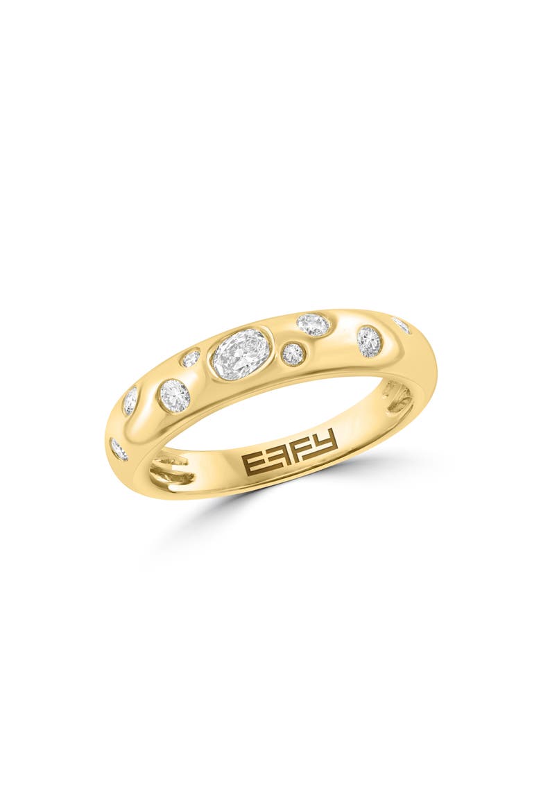 Lab-Grown Diamond Stacking Ring, Main, color, GOLD