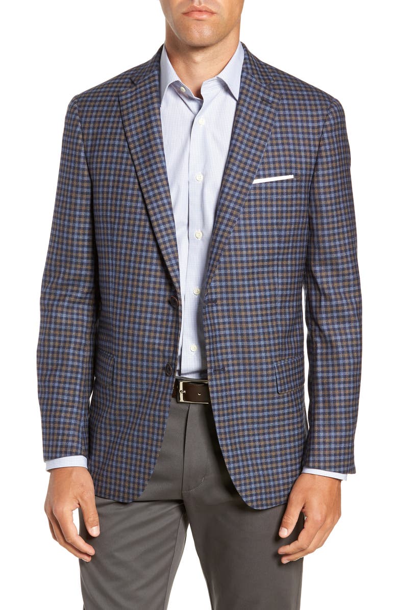 Hart Schaffner Marx Classic Fit Check Wool Sport Coat, Main, color, 
