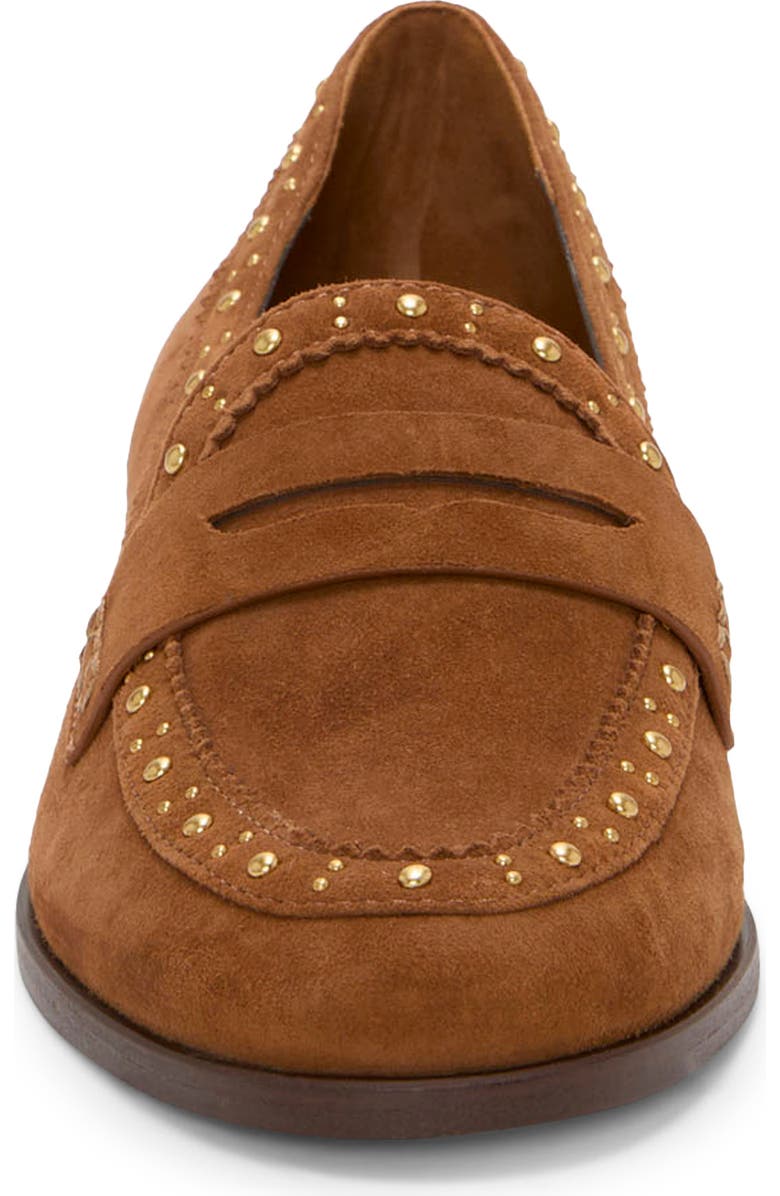 Vince Camuto Camdyn Studded Penny Loafer, Alternate, color, Burnt Sugar
