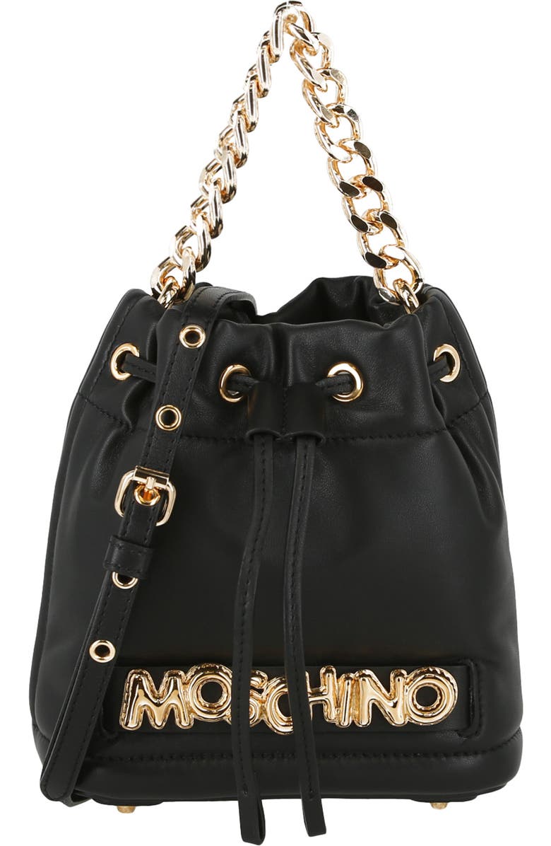 Moschino Bucket Bag, Main, color,