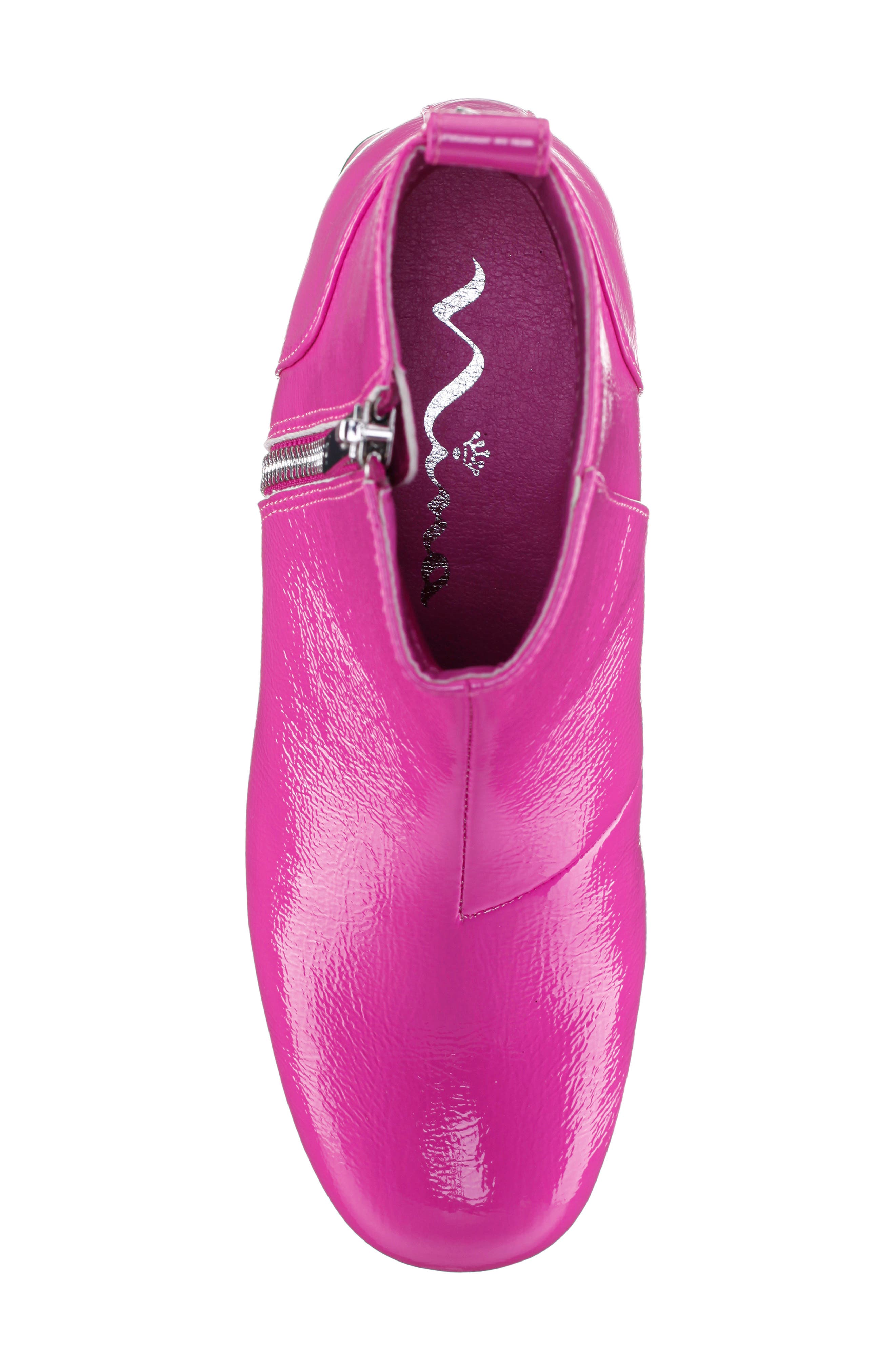 Kids' Heath Bootie, Alternate, color, PINK CRINKLE PATENT