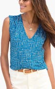 LASCANA Women's Print V-Neck Top