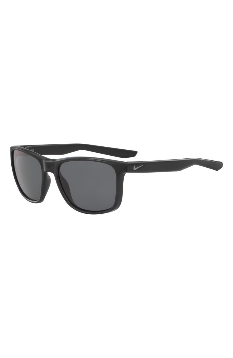 Nike Essential Endeavor Wraparound Sunglasses, Alternate, color, Black