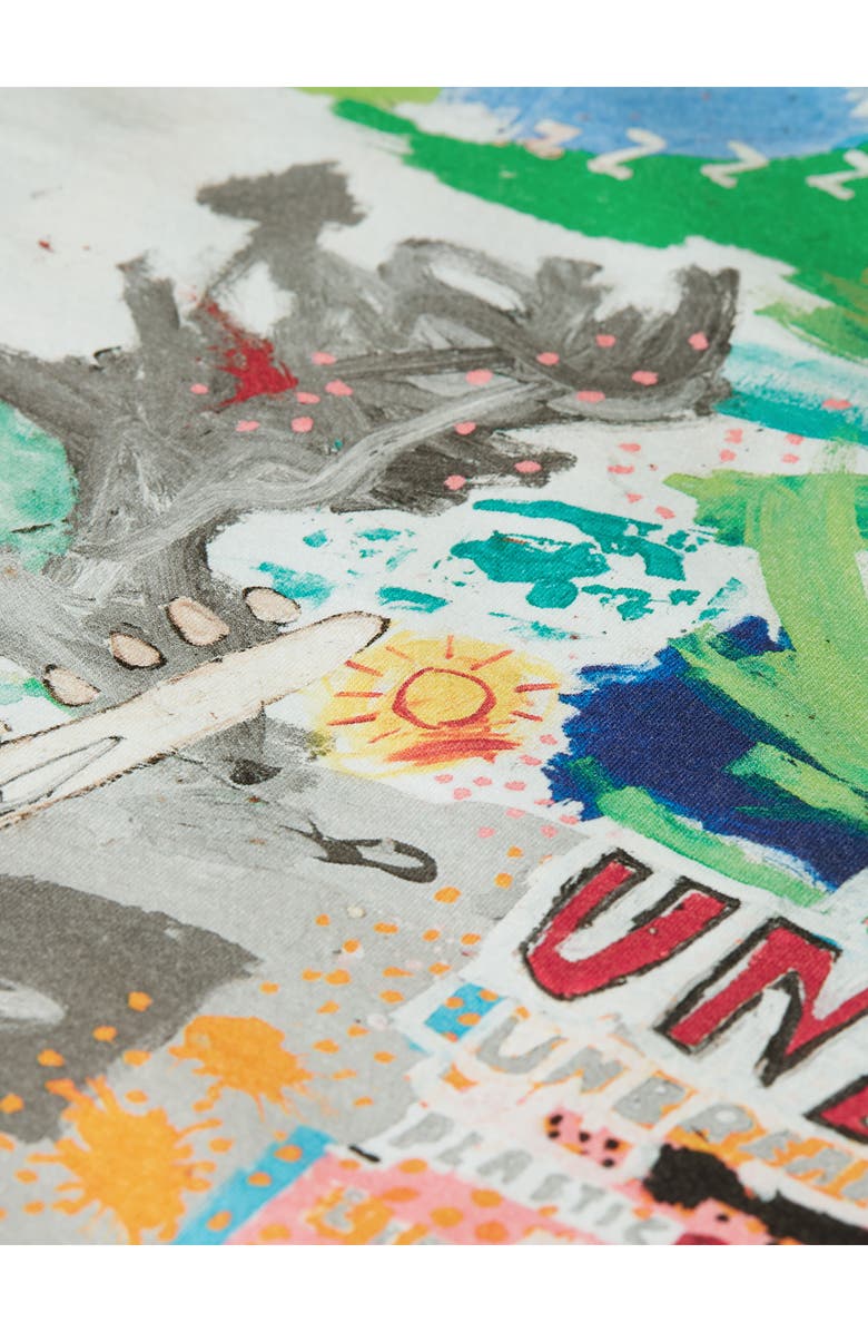 Scotch & Soda Kids' x Basquiat Print Cotton T-Shirt, Alternate, color, Basquiat Unbreakable