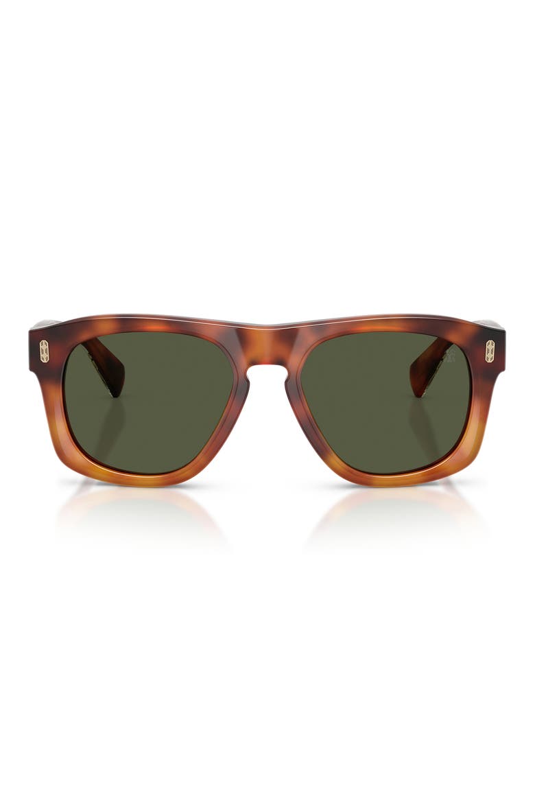Alke 53mm Rectangular Pillow Sunglasses, Main, color, HAVANA / FOREST