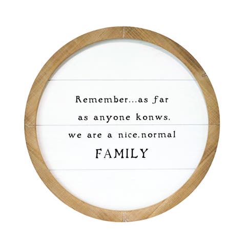 Family Round Sign