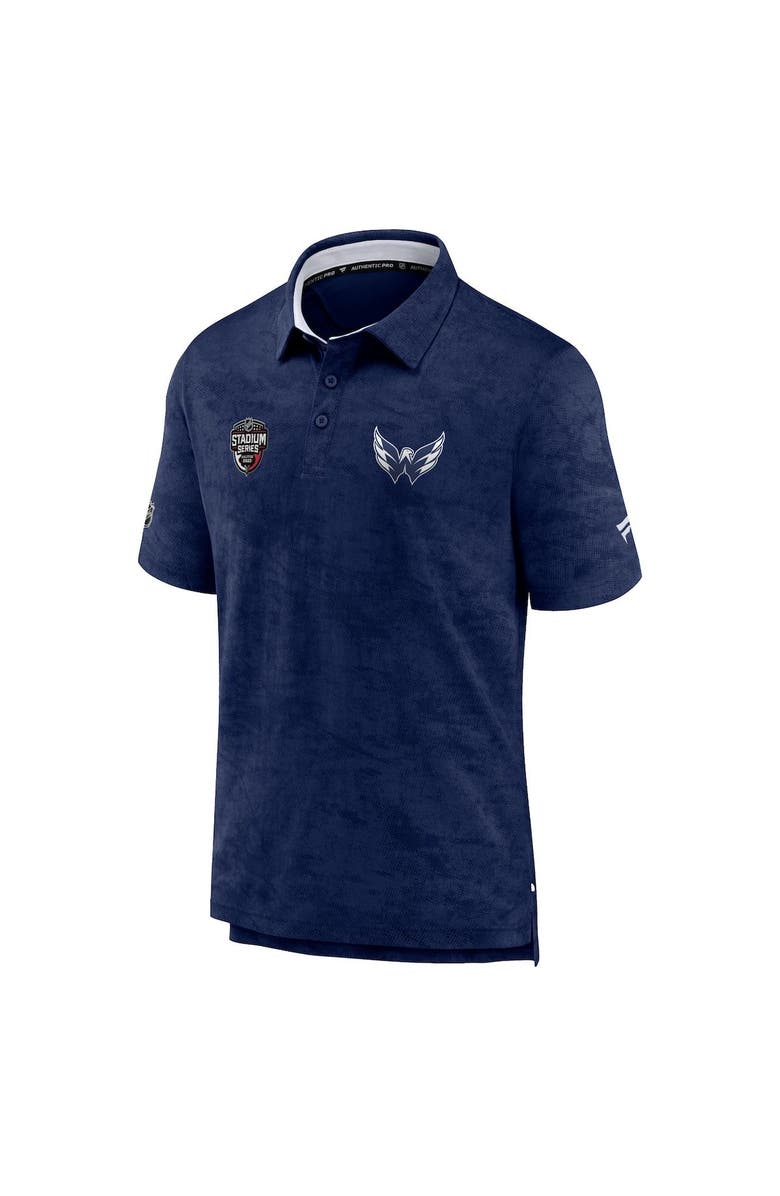 FANATICS Men's Fanatics Branded Navy Washington Capitals 2023 NHL Stadium Series Authentic Pro Polo, Alternate, color, Navy