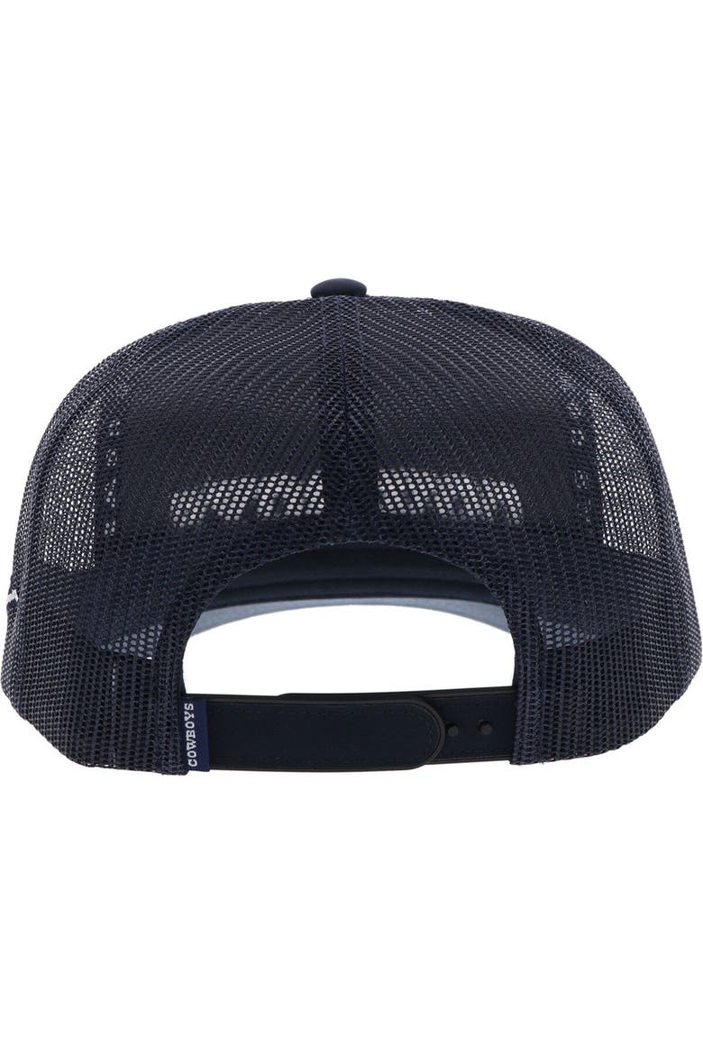 Men's HOOey Navy Dallas Cowboys Wordmark Rope Trucker Adjustable Hat, Alternate, color, Navy