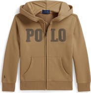 Polo Ralph Lauren Kids' Logo Full Zip Fleece Hoodie