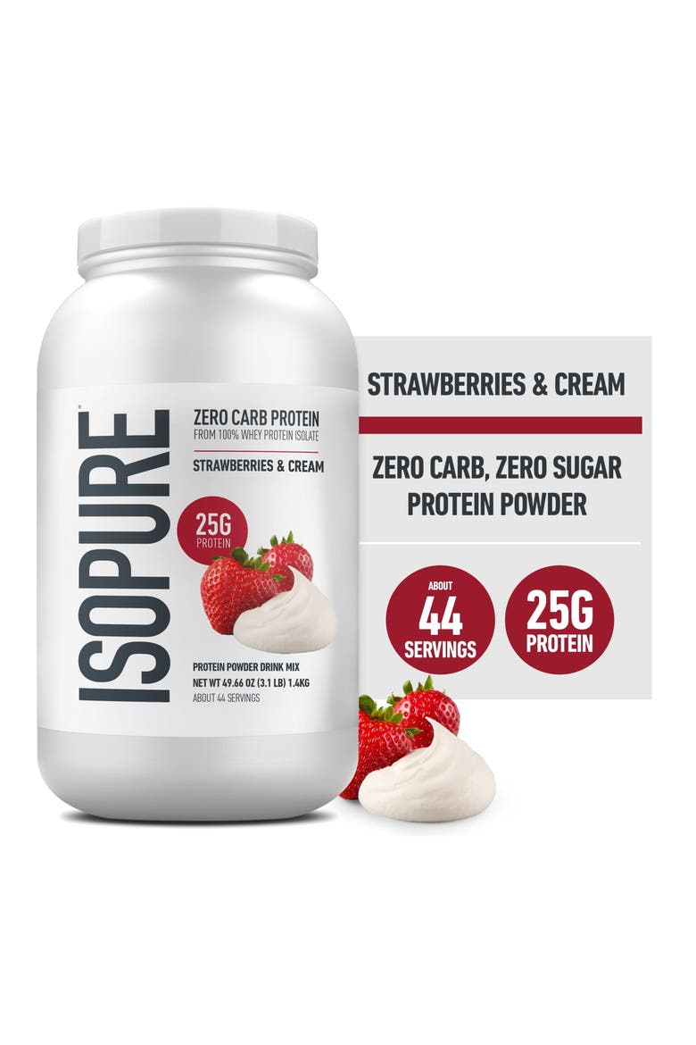 Zero Carb High Protein Powder Strawberries and Cream, Alternate, color, None