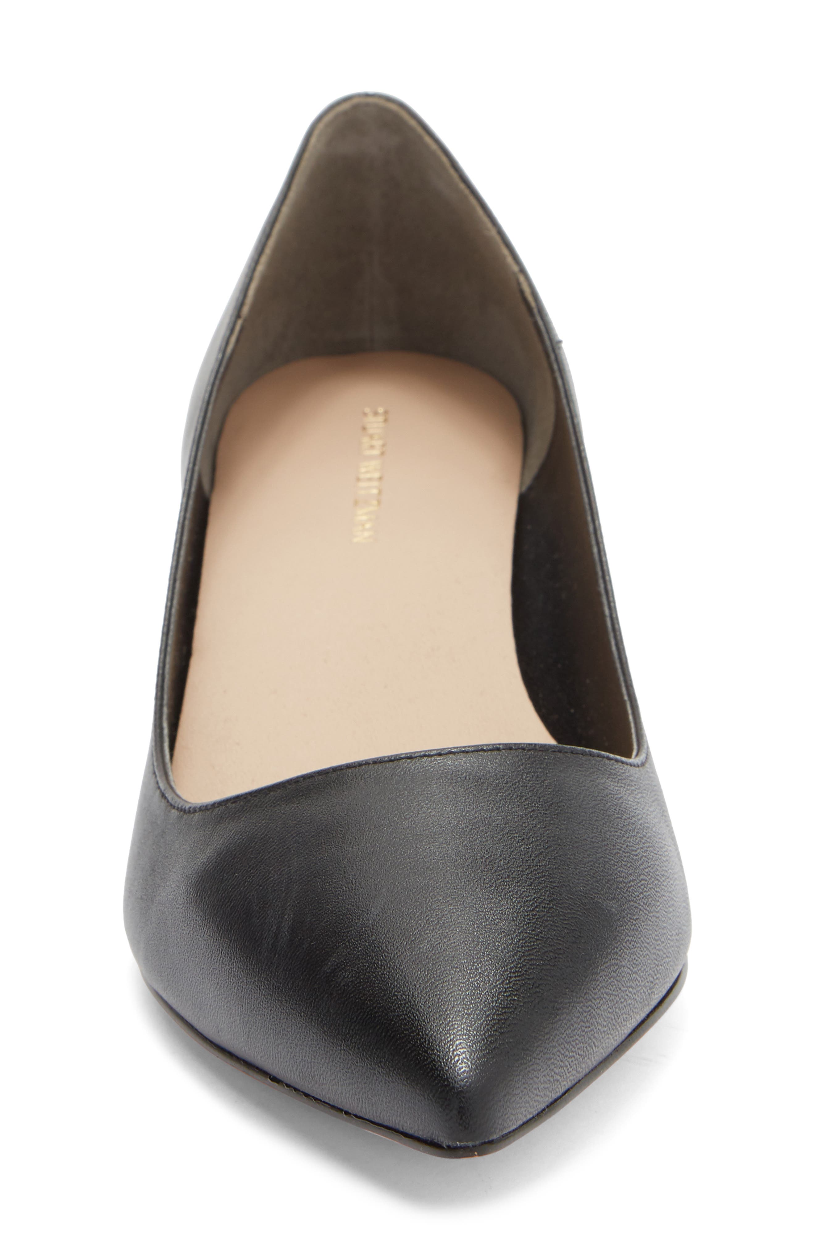 Stuart Weitzman Dancer Kitten Heel Pump, Alternate, color, Black