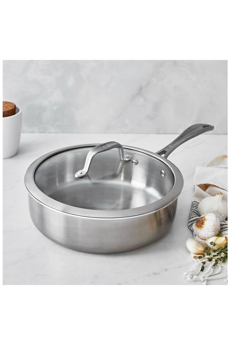 Spirit Polished 3 Qt. Saute Pan, Alternate, color, STAINLESS STEEL