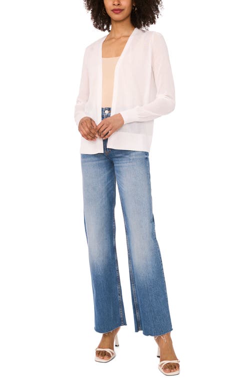 Vince Camuto Tissue Knit Cardigan In Bright White