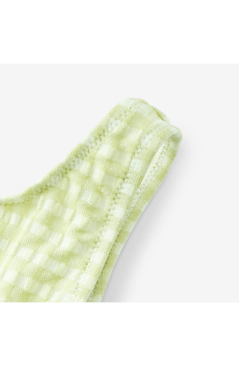 Milkbarn Ballet Skirt Swimsuit, Alternate, color, Green Gingham