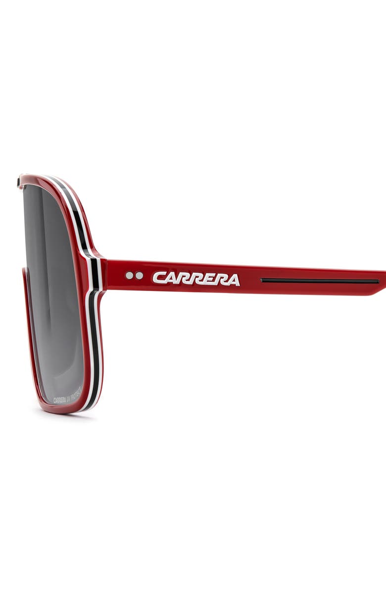 Carrera Eyewear C Sport 99mm Gradient Shield Sunglasses, Alternate, color, Red/ Dark Grey Sf