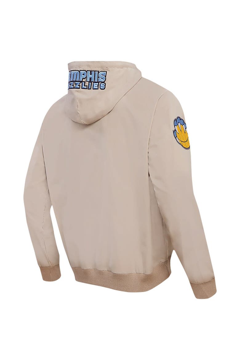 Men's Pro Standard Khaki Memphis Grizzlies Hybrid Full-Zip Hoodie, Alternate, color, Khaki