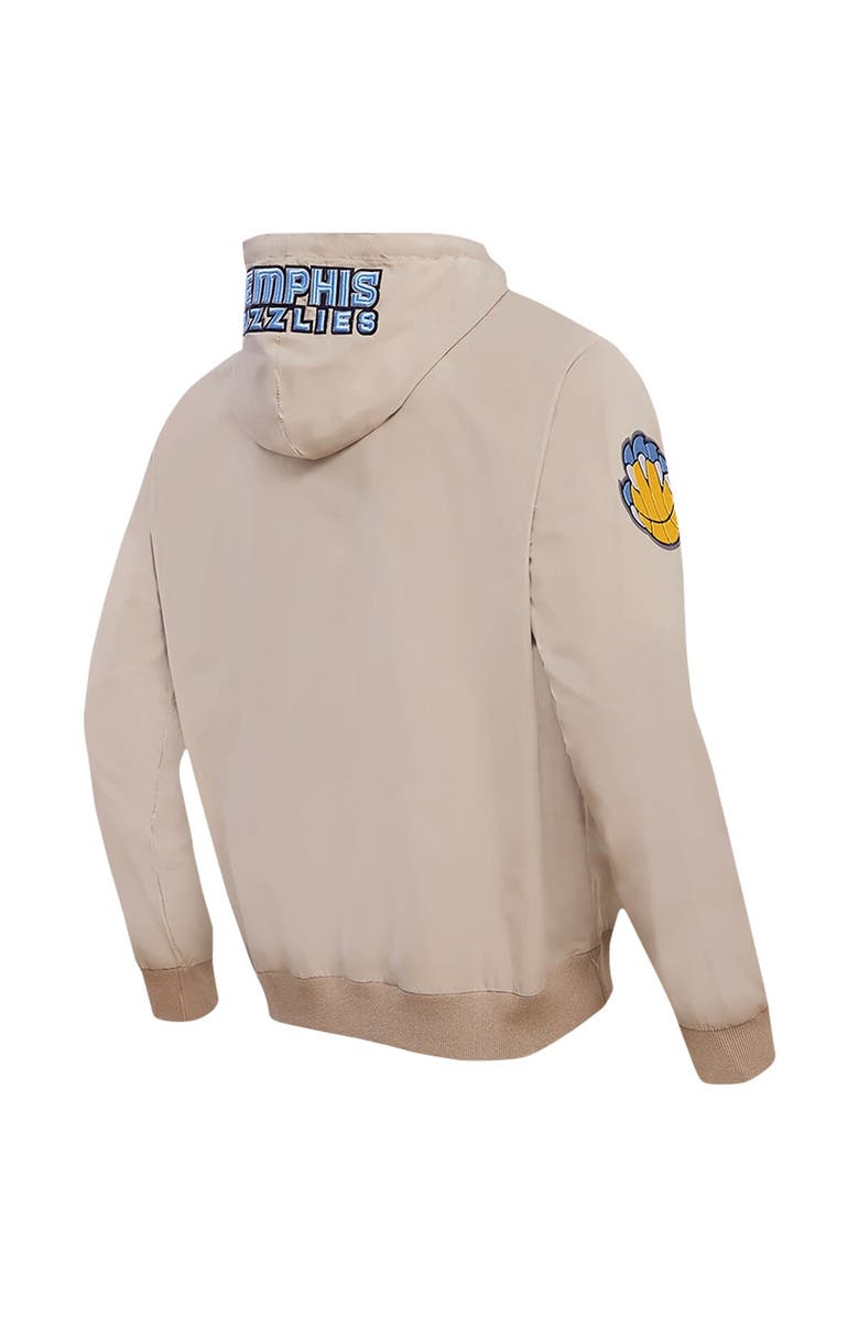 PRO STANDARD Men's Pro Standard Khaki Memphis Grizzlies Hybrid Full-Zip Hoodie, Alternate, color, 