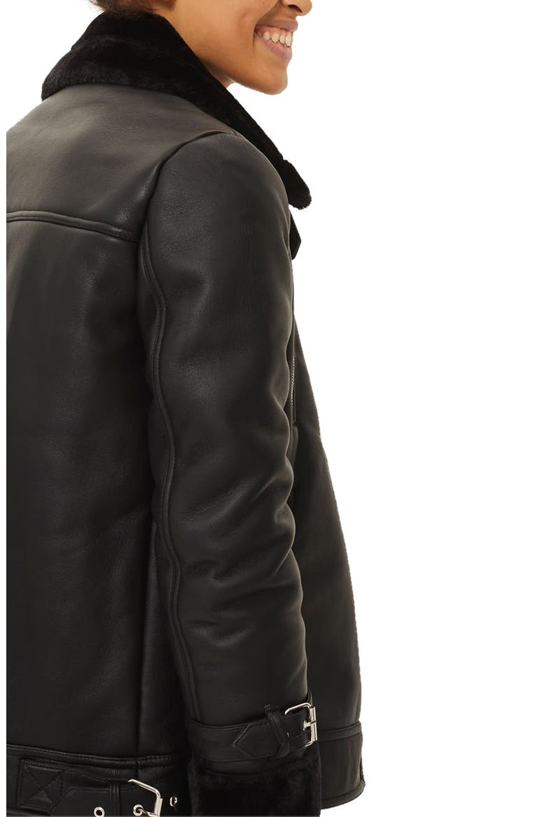 Lola Biker Jacket, Alternate, color, BLACK