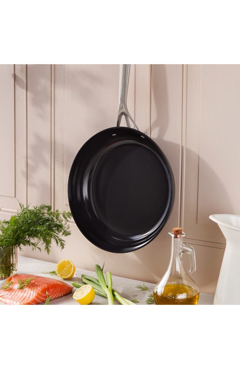 ZWILLING Motion Ceramic Hard Anodized Nonstick 12-Inch Fry Pan, Alternate, color, Black
