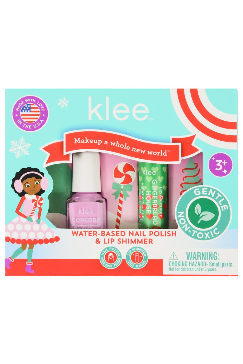 Elves' Play - Kids' Holiday Nail Polish and Lip Shimmer Set, Alternate, color, Multi