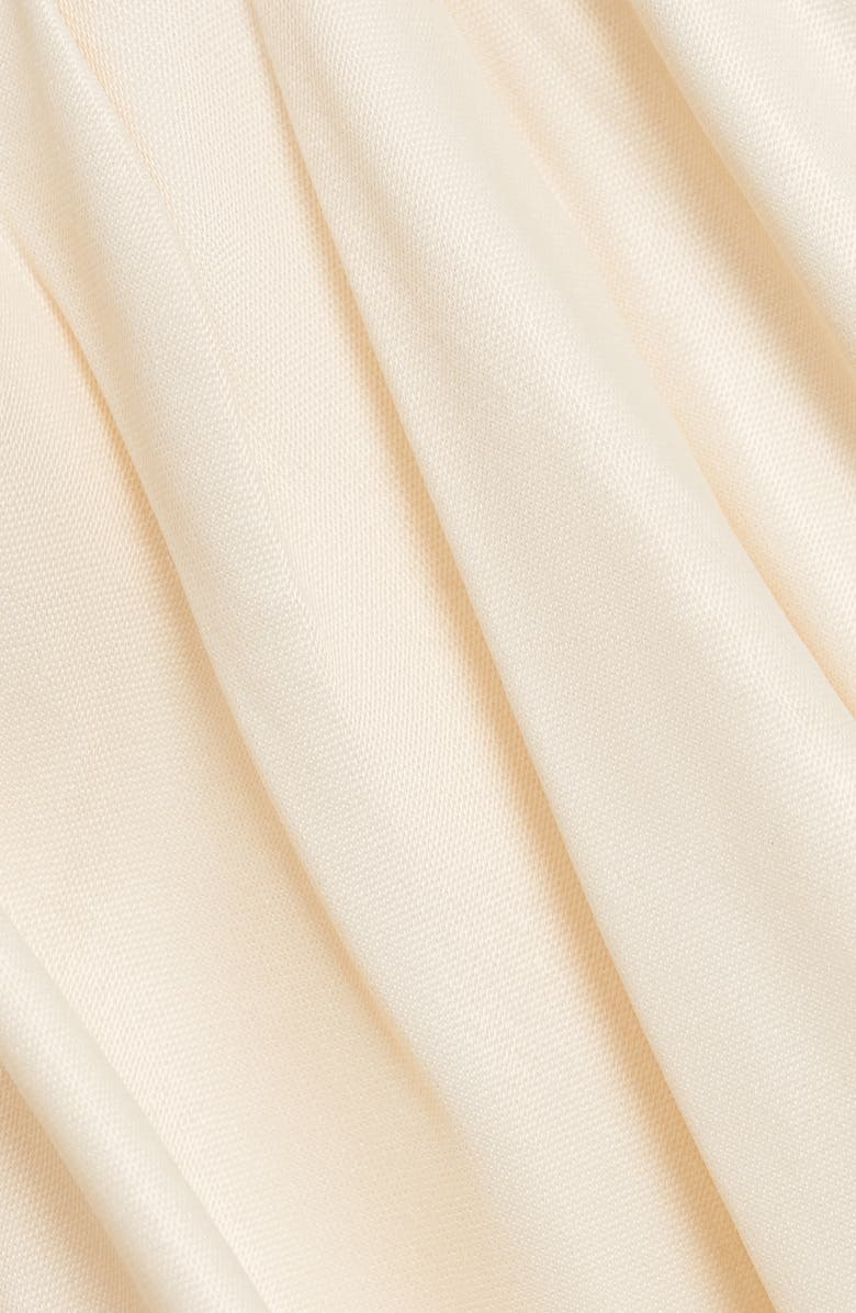 MANGO Off the Shoulder Midi Dress, Alternate, color, Ecru