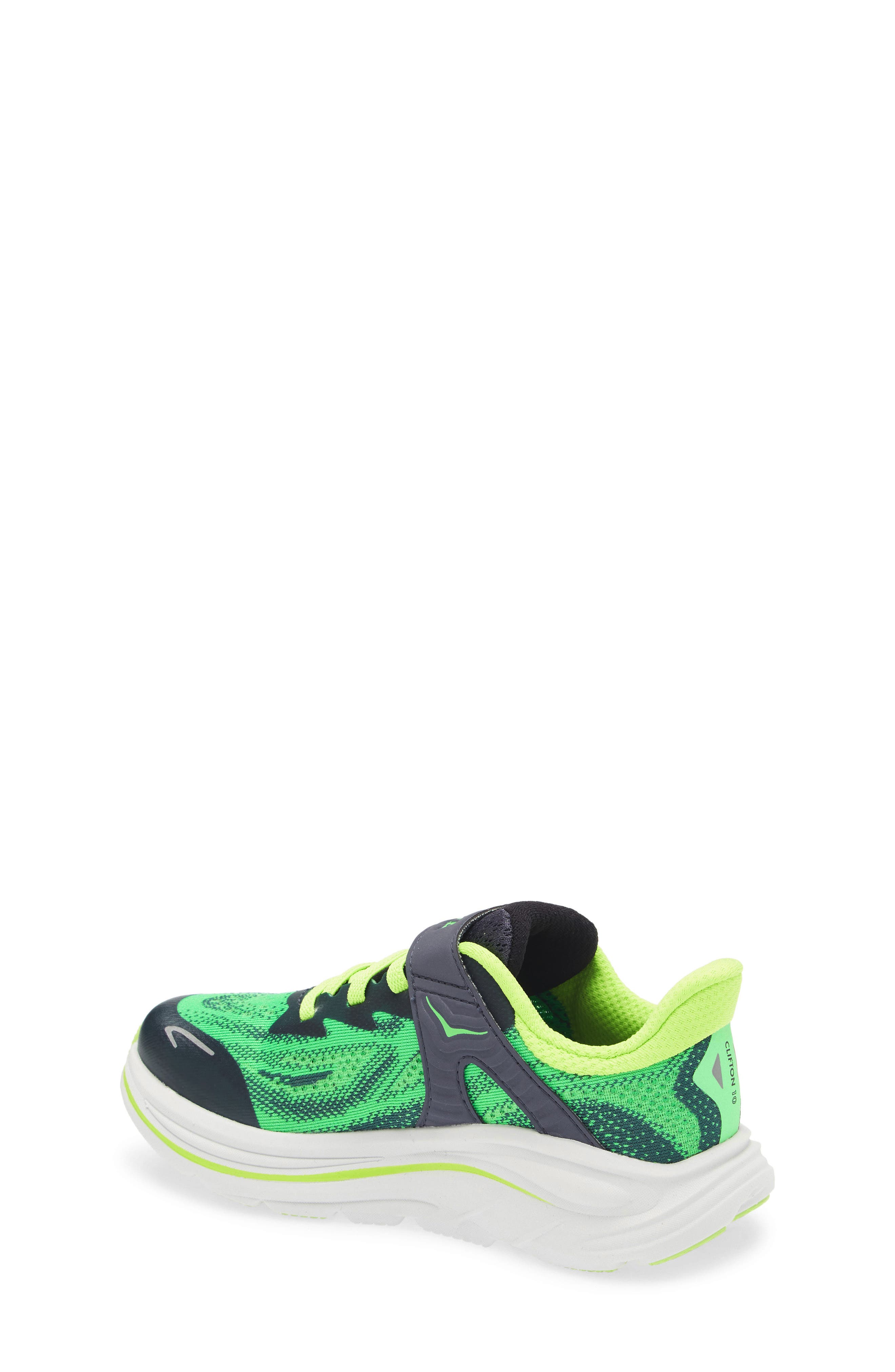 Kids' Clifton 10 Running Sneaker, Alternate, color, SPRING GREEN / COSMIC GREY