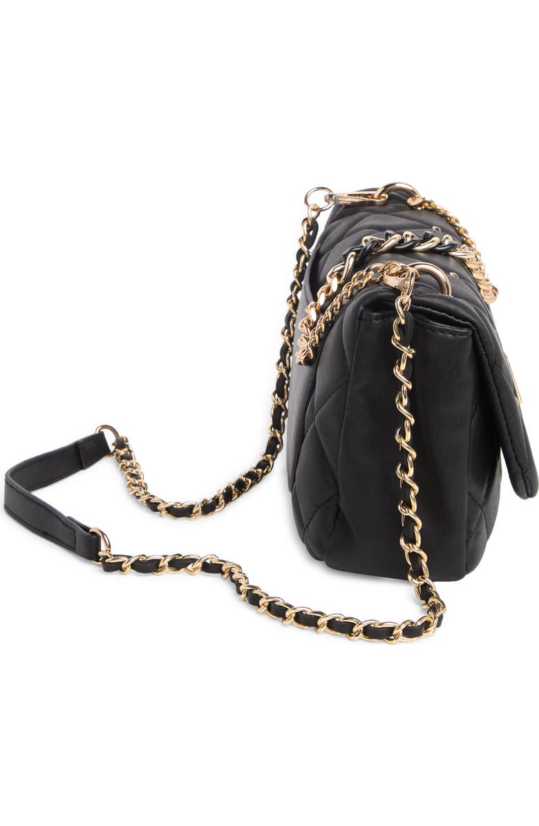 Badgley Mischka Collection Medium Diamond Quilt Flap Crossbody Bag, Alternate, color,