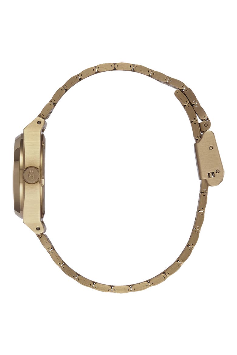 The Small Time Teller Bracelet Watch, 26mm, Alternate, color, LT GOLD/ SILVER/ VINTAGE WHITE