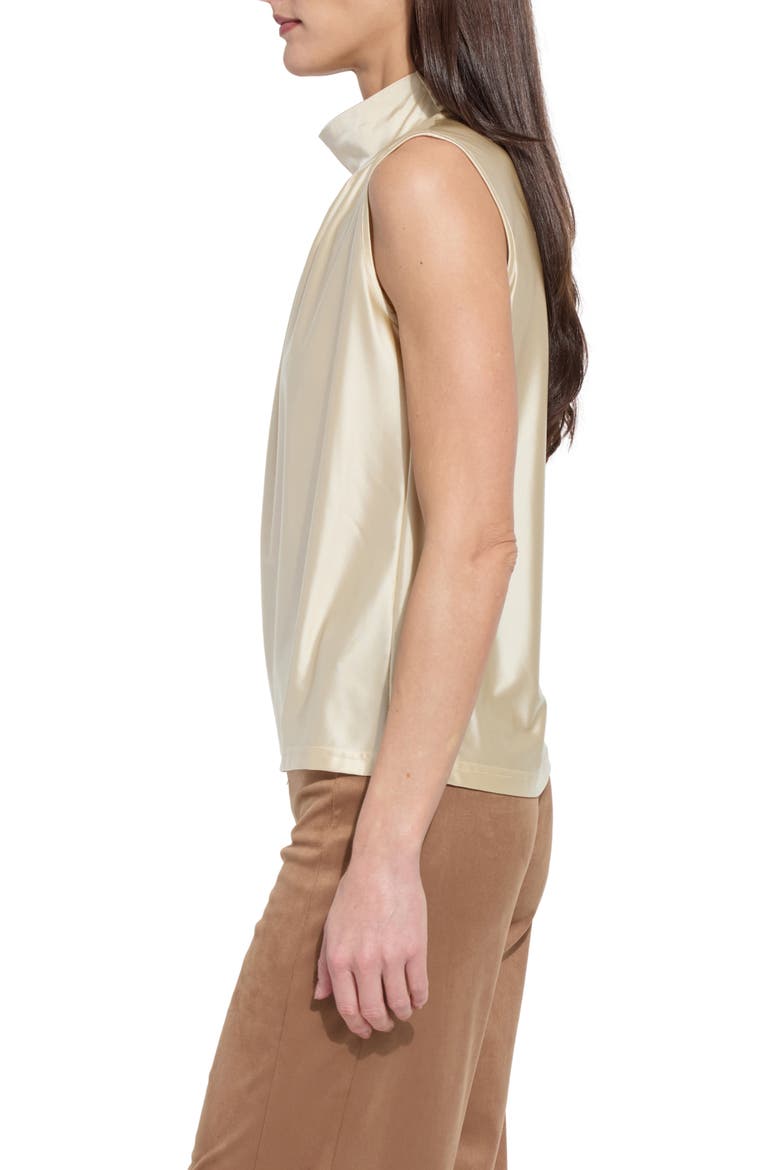 Marcia Turtleneck Ruched Top, Alternate, color, SILKY CREAM