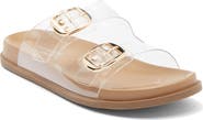 TOP MODA Daniela Clear Double Strap Slide Sandal