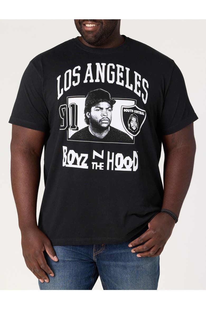 Big & Tall Los Angeles Boyz N The Hood Graphic Tee, Main, color, BLACK
