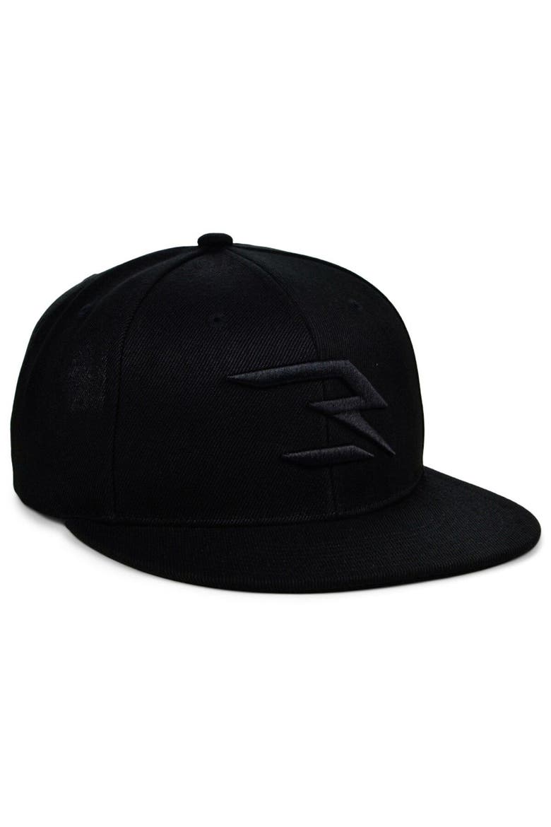 Men's Black/Black 3BRAND by Russell Wilson Fashion Snapback Adjustable Hat, Alternate, color, Black