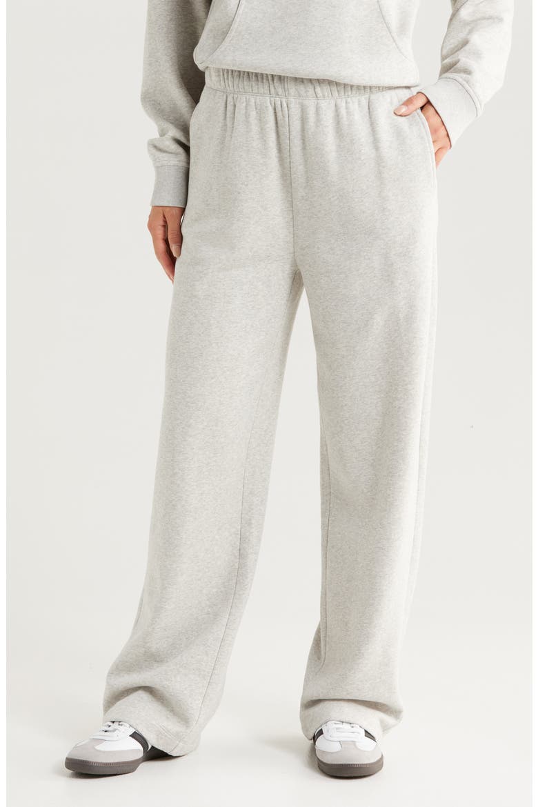 Cloud Fleece Straight Leg Sweatpants, Main, color, GREY LIGHT HEATHER