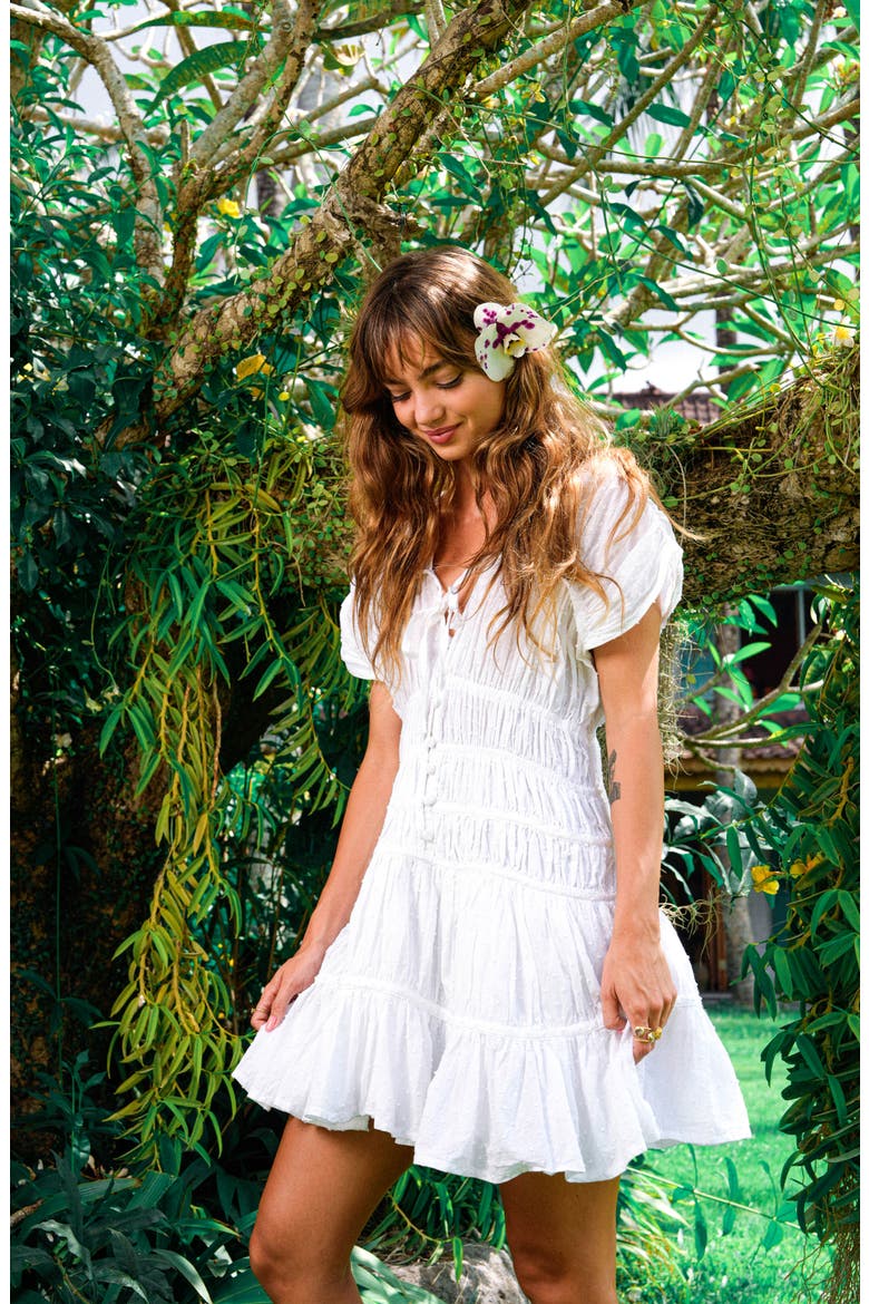 The Srikandi Ruffle Mini Dress, Alternate, color, White