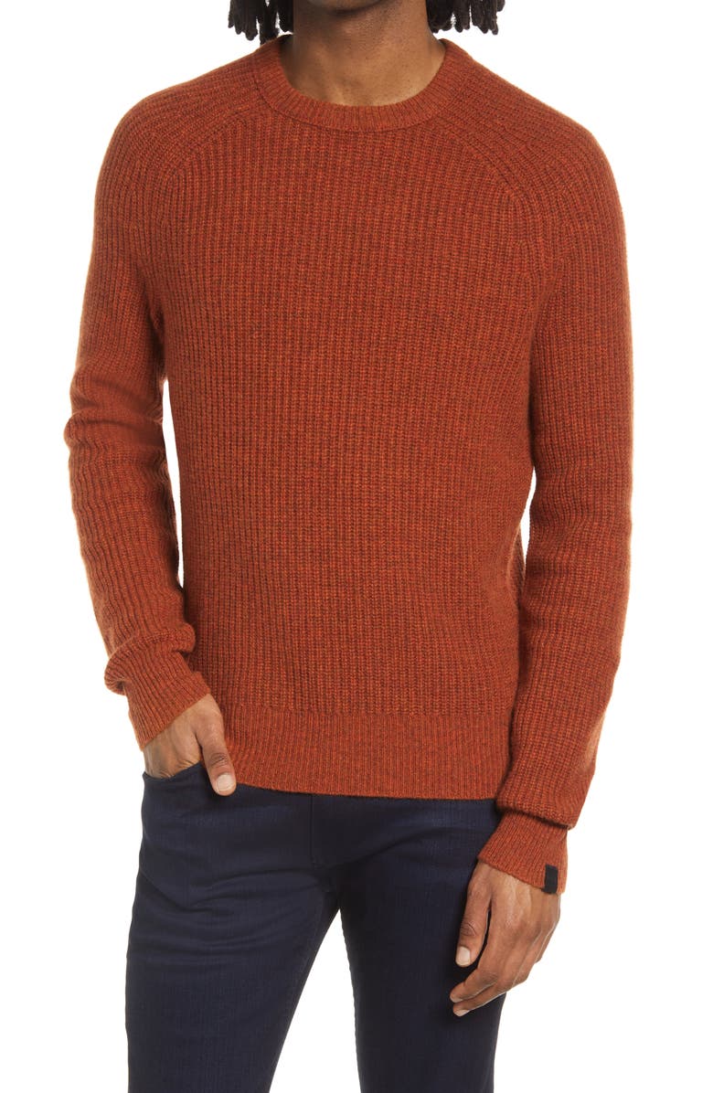 rag & bone Pierce Marled Cashmere Crewneck Sweater, Main, color, 