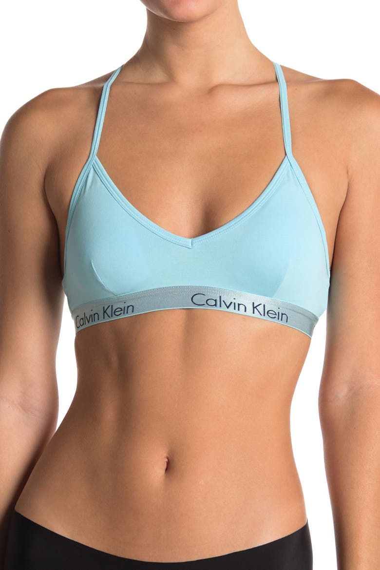 V-Neck Racerback Bralette, Main, color, FZ6 FROZEN