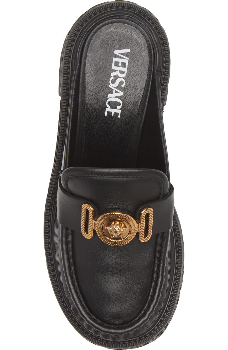Versace Medusa Biggie Lug Sole Loafer Mule, Alternate, color,