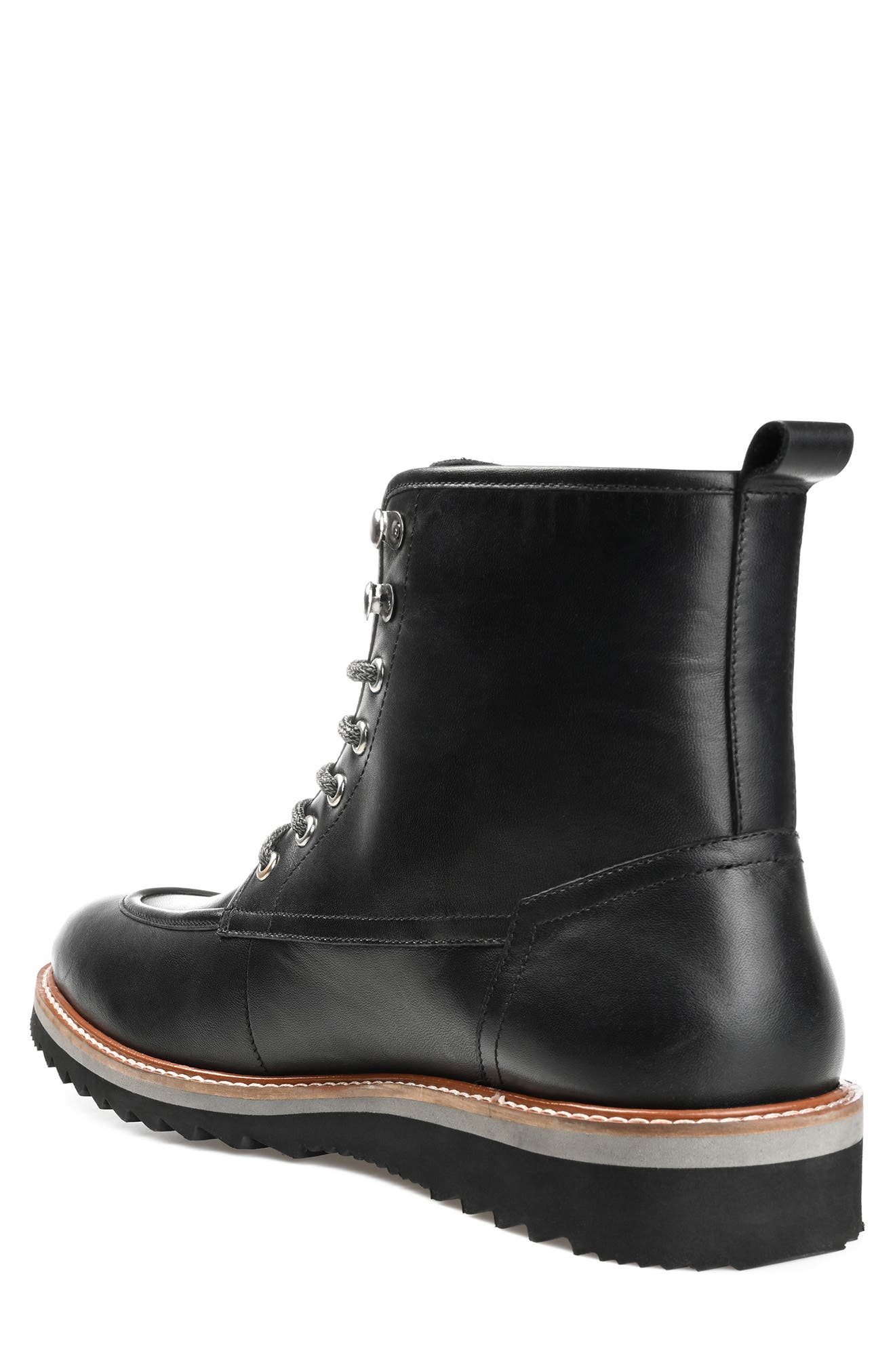 Thomas & Vine THOMAS AND VINE Mitchell Leather Moc Toe Ankle Boot, Alternate, color, 