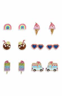 Leith 6-Pack Ice Treat Assorted Stud Earrings