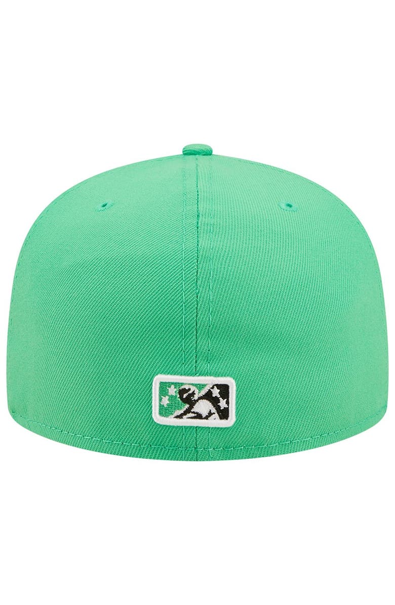 New Era Men's New Era Green Erie SeaWolves Theme Night 59FIFTY Fitted Hat, Alternate, color, 